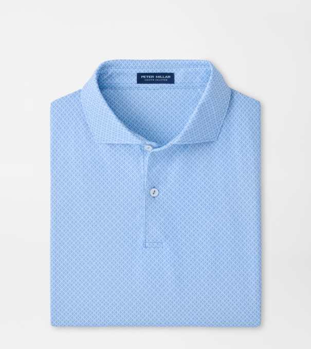 Granada Performance Jersey Polo in Dusk Blue