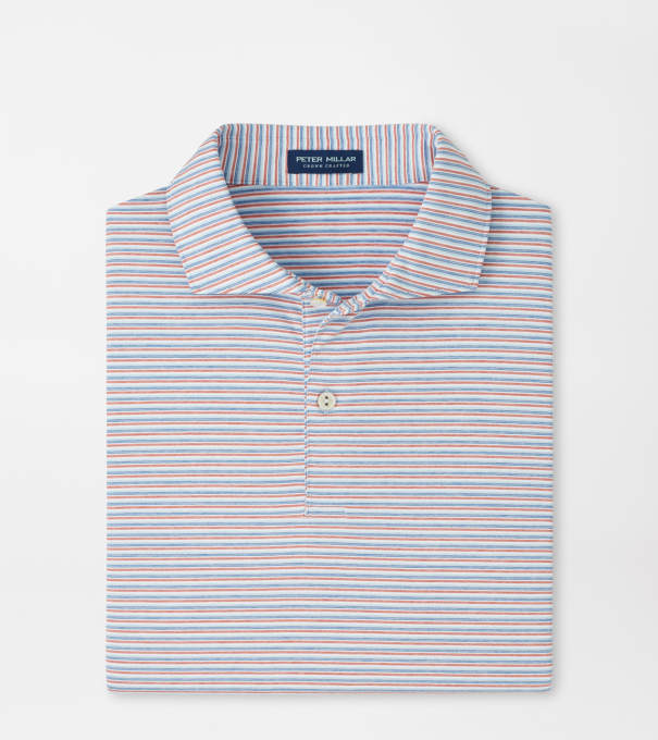 Alda Performance Jersey Polo in Blue Frost