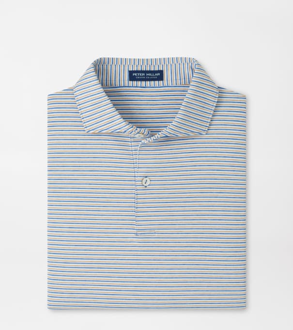 Alda Performance Jersey Polo in Dusk Blue