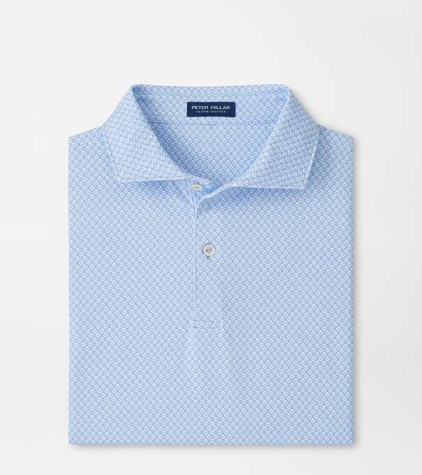 Mayfield Performance Jersey Polo in IRIS MIST