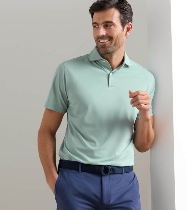 Soul Performance Mesh Polo in LIGHT WILLOW