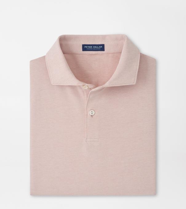 Albatross Cotton-Blend Piqu&eacute; Polo in FADED SCARLET