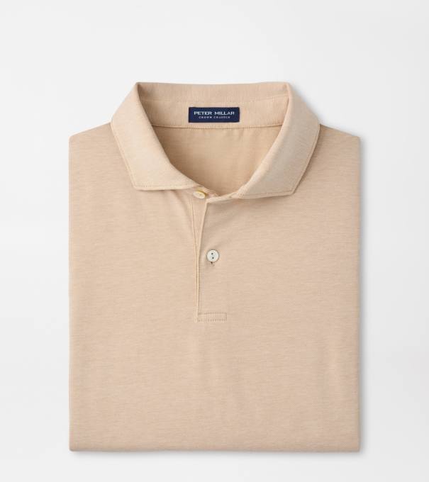 Albatross Cotton-Blend Piqu&eacute; Polo in SUMMER DUNES