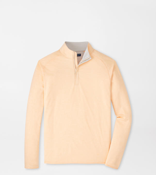 Stealth Performance Quarter-Zip in LIGHT ORANGE SORBET