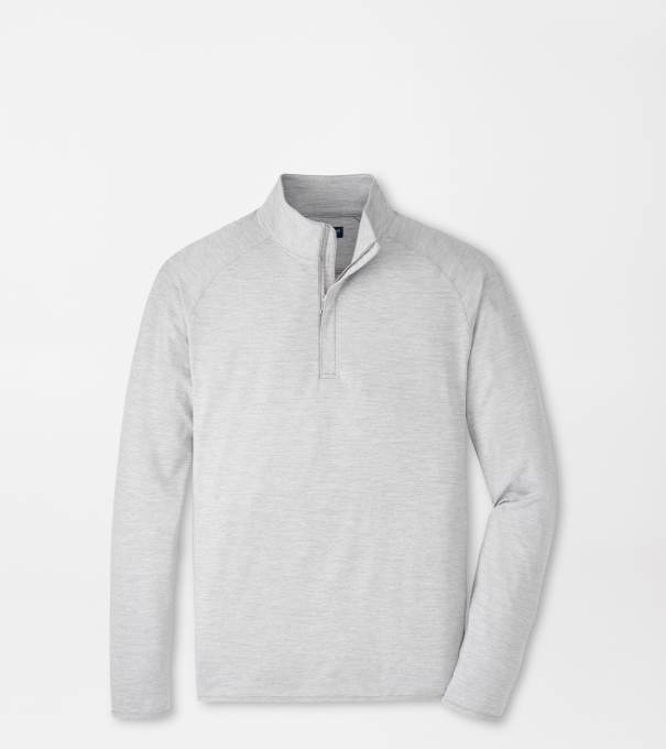 Stealth Stripe Performance Quarter-Zip in Gale Grey