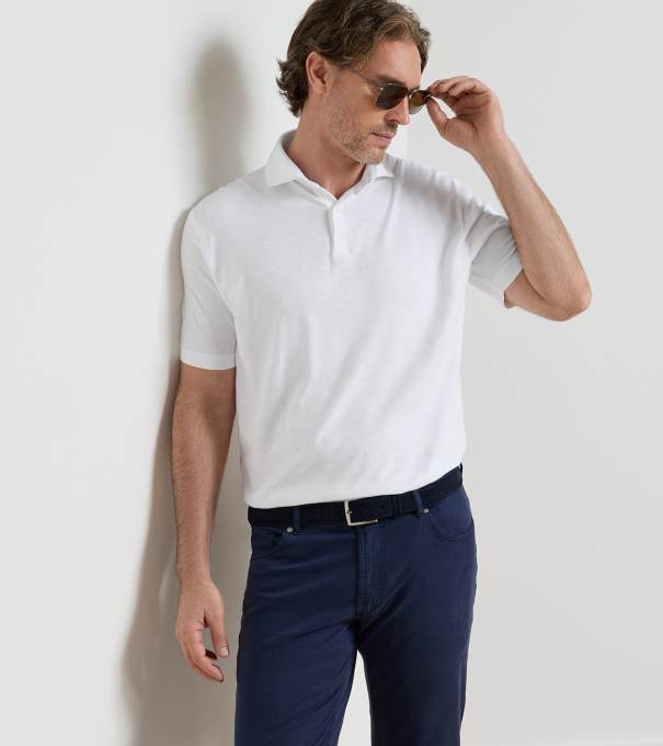 Journeyman Polo in White