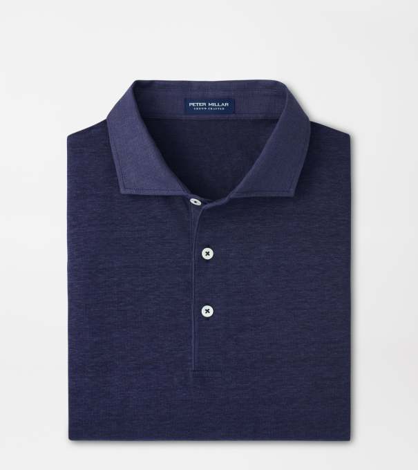 Astino Linen Polo in Navy