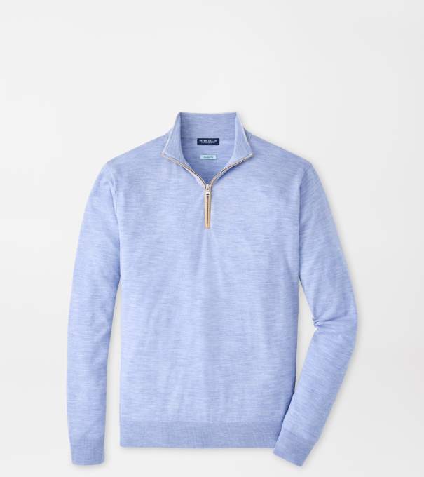 Excursionist Flex Quarter-Zip Sweater in IRIS MIST