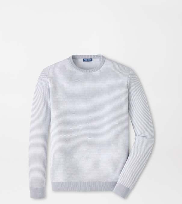 Hart Honeycomb Crewneck Sweater in British Grey