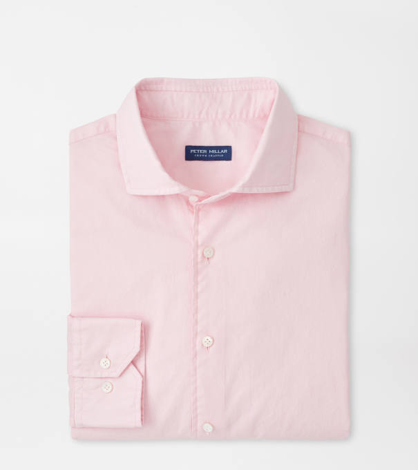 Journeyman Cotton Sport Shirt in Misty Rose