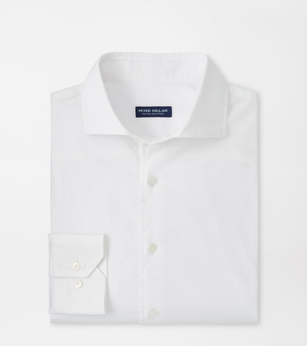 Journeyman Cotton Sport Shirt in White