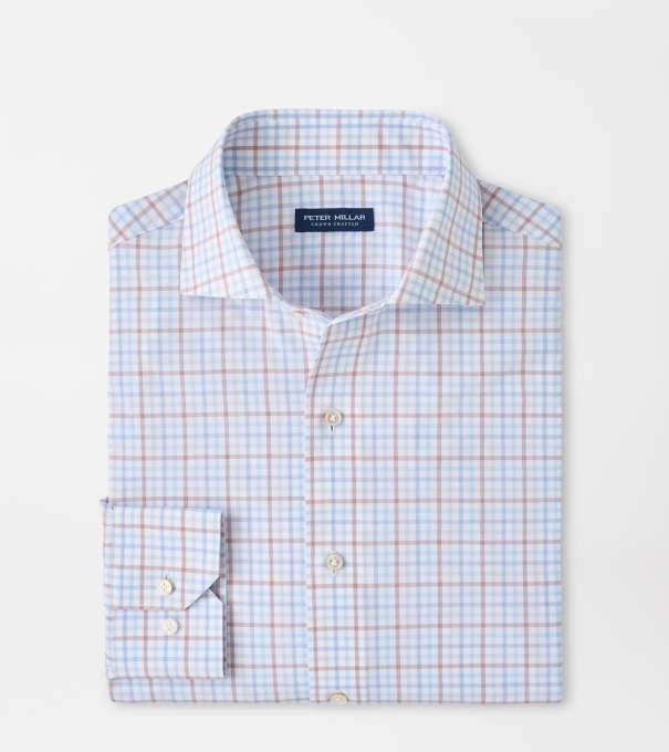 Main Performance Poplin Sport Shirt in Blue Frost