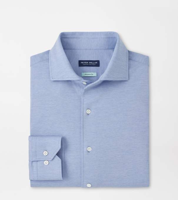 Excursionist Flex Solid Sport Shirt in Dusk Blue