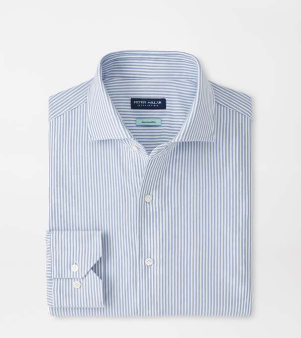 Excursionist Flex Stripe Sport Shirt in Dusk Blue