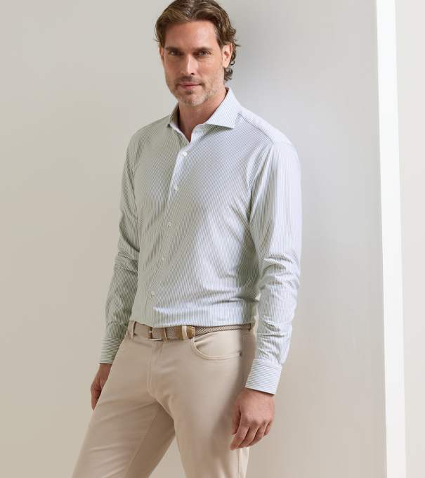 Excursionist Flex Stripe Sport Shirt in Willow