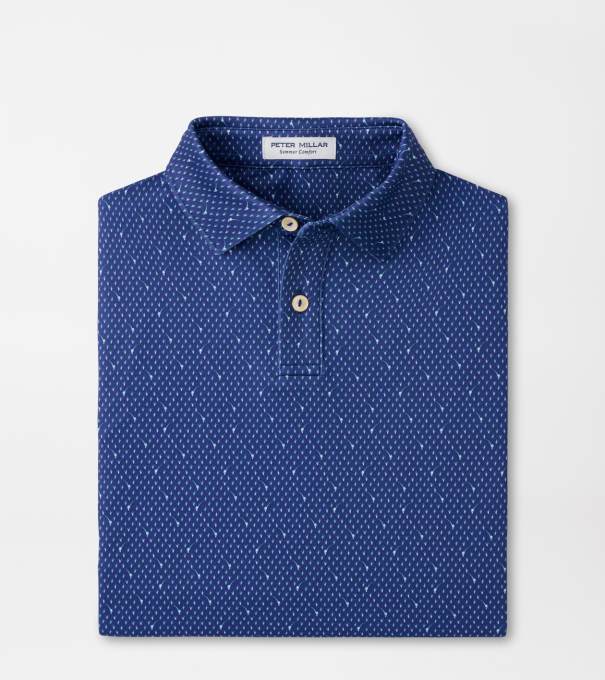 In The Rough Youth Performance Jersey Polo in Sport Navy