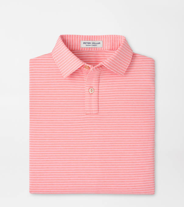 Merion Youth Performance Jersey Polo in SUMMER APRICOT