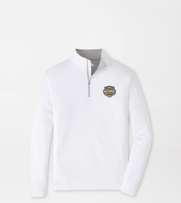 Michigan National Champion Perth Performance Quarter-Zip in White
