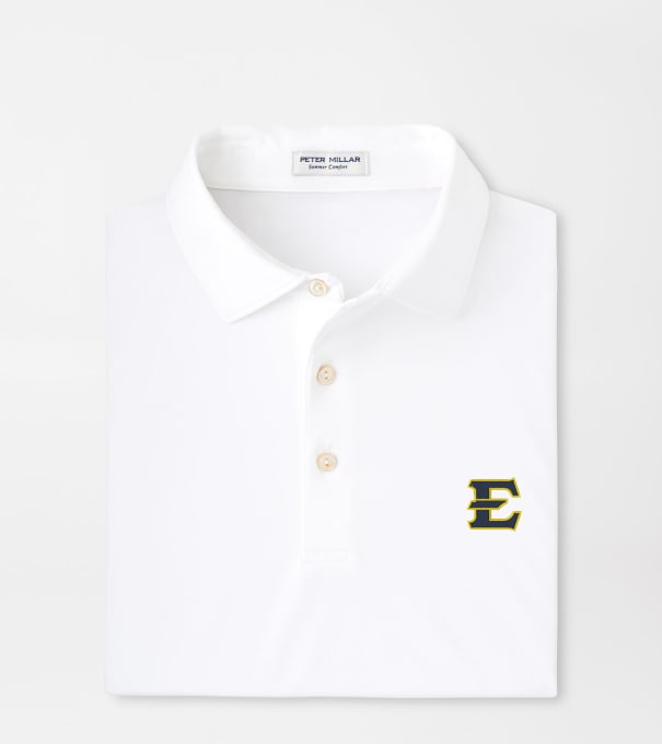 East Tennessee Solid Performance Jersey Polo in White