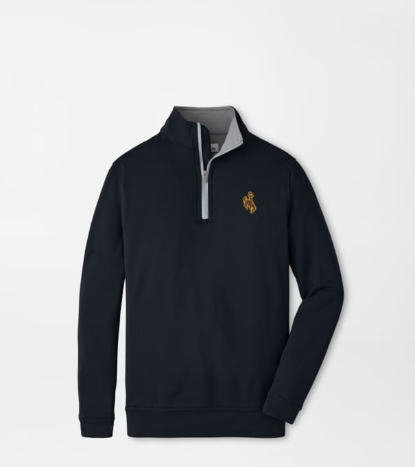 Wyoming Perth Youth Performance Quarter-Zip in Black