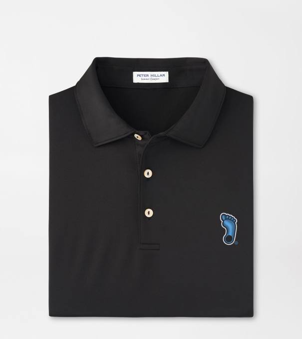 UNC Tar Heels Solid Performance Jersey Polo in Black
