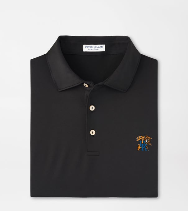 Kentucky Wildcat Solid Performance Jersey Polo in Black