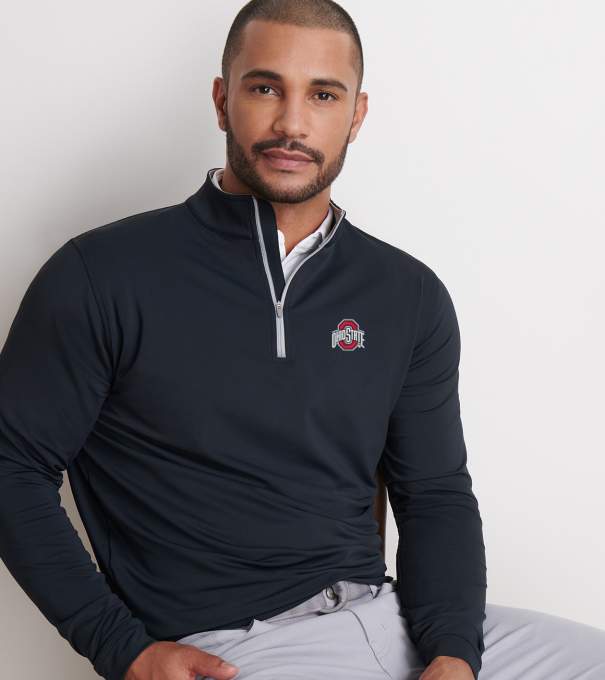 The Ohio State Perth Performance Quarter-Zip in Black