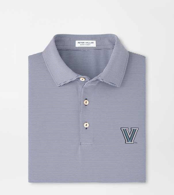 Villanova Jubilee Performance Jersey Polo in Navy