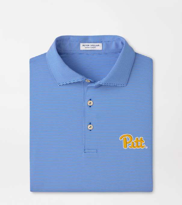 Pittsburgh Jubilee Stripe Performance Polo in Blue3
