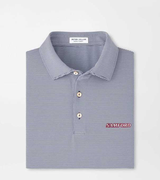 Samford Jubilee Performance Jersey Polo in Navy