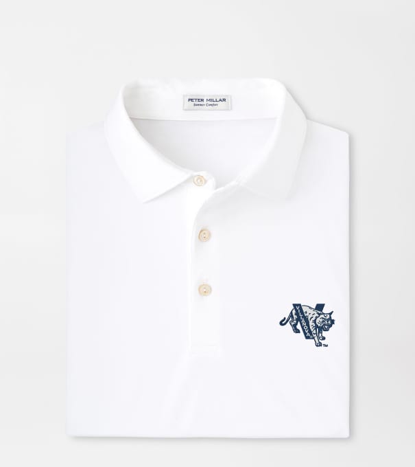 Villanova Vault Solid Performance Jersey Polo in White