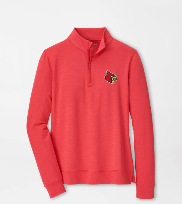 Louisville Women's Perth Performance Pullover in Red3