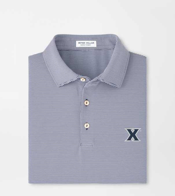 Xavier Jubilee Performance Jersey Polo in Navy