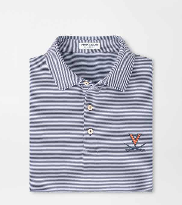 Virginia Jubilee Performance Jersey Polo in Navy