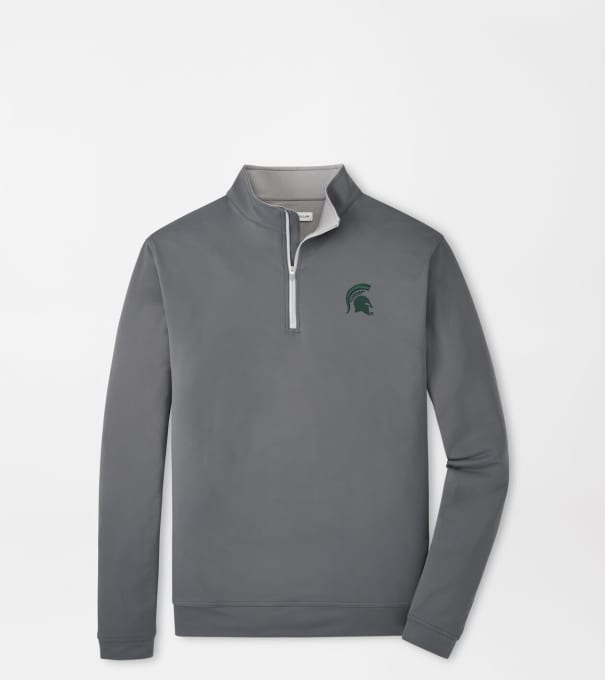 Michigan State Spartans Perth Performance Quarter-Zip in Iron