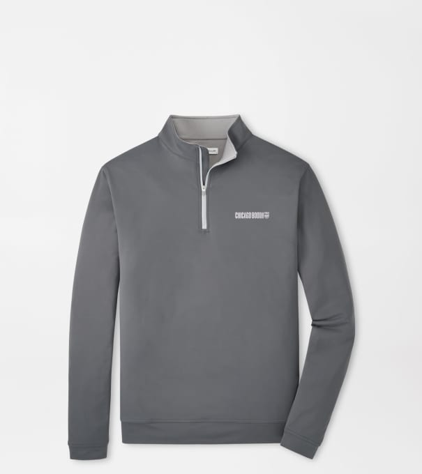 University of Chicago Booth Perth Performance Quarter-Zip in Iron