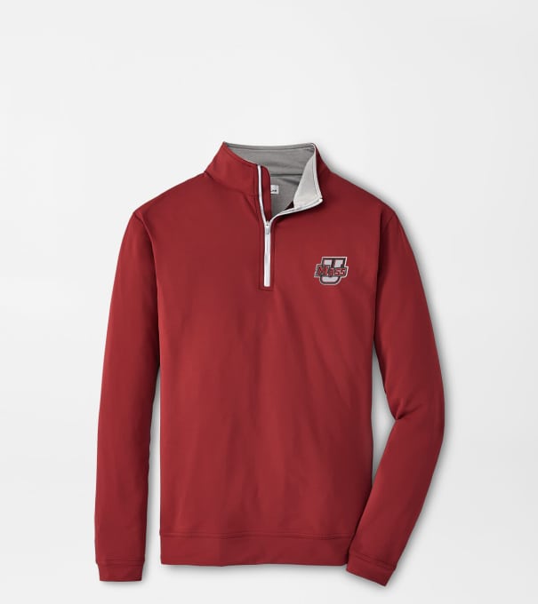 UMass Perth Performance Quarter-Zip in Maroon2