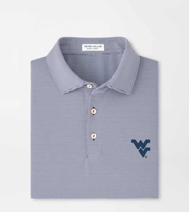 West Virginia Jubilee Performance Jersey Polo in Navy