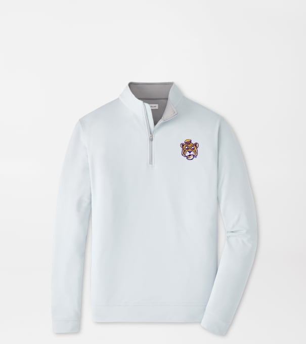LSU Vault Perth Performance Quarter-Zip in British Grey