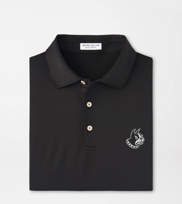 Wofford Terrier Solid Performance Jersey Polo in Black