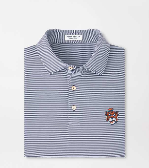 Auburn Vault Jubilee Performance Jersey Polo in Navy