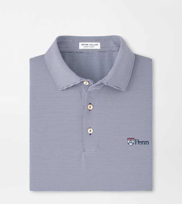 UPenn Jubilee Performance Jersey Polo in Navy