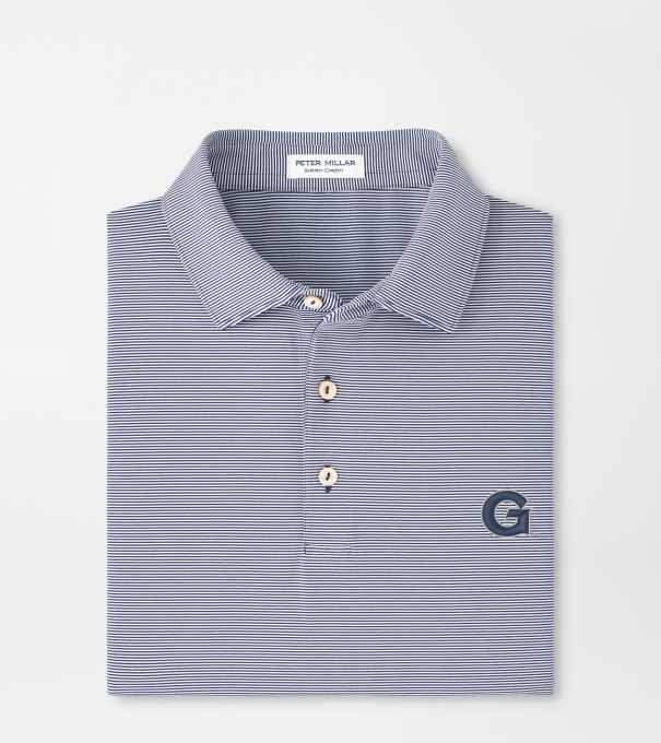 Georgetown Jubilee Performance Jersey Polo in Navy
