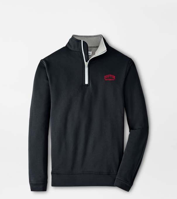 Boston University Perth Youth Performance Quarter-Zip in Black