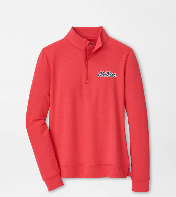 Ole Miss Women's Perth Performance Pullover in Red3
