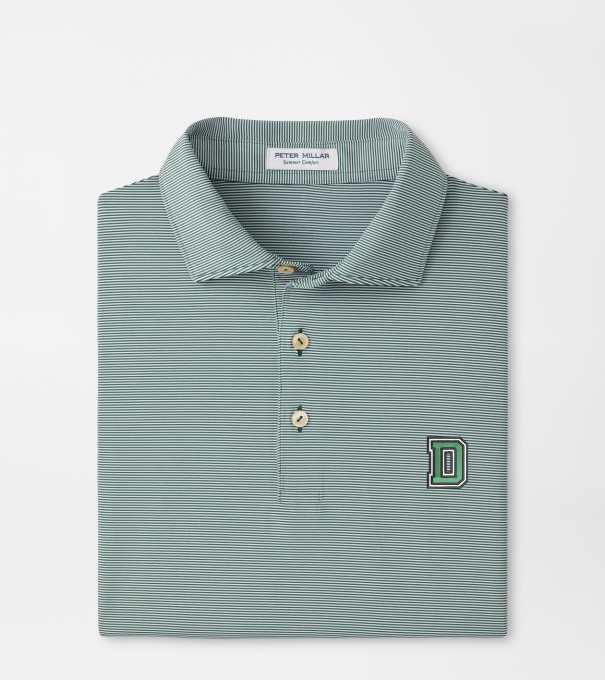 Dartmouth Jubilee Stripe Performance Polo in Green1