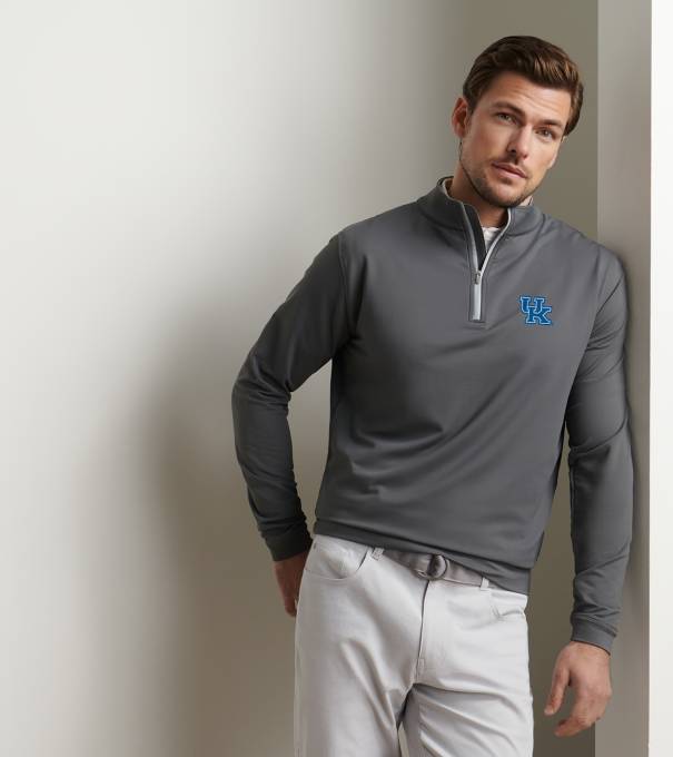 Kentucky Perth Performance Quarter-Zip in Iron