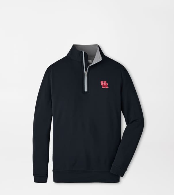 Houston Perth Youth Performance Quarter-Zip in Black