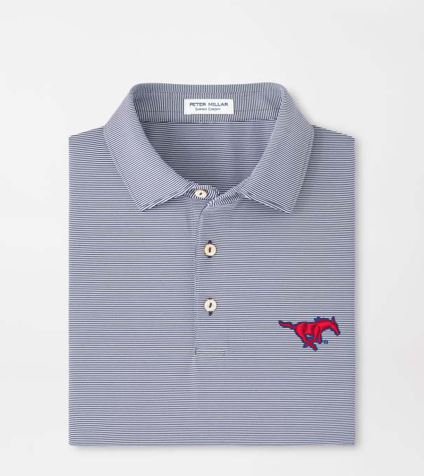 SMU Jubilee Performance Jersey Polo in Navy