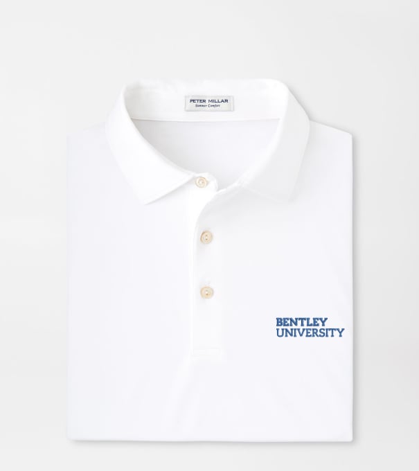 Bentley Solid Performance Jersey Polo in White